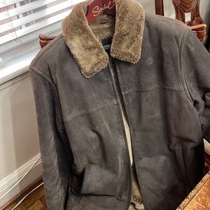 Men’s brown suede jacket size xl
